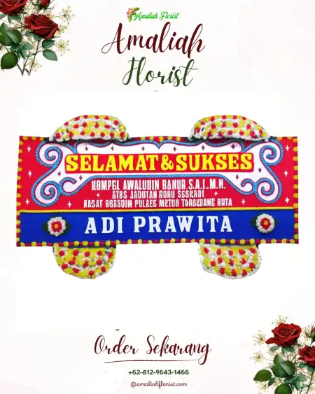 Papan Bunga Ucapan Selamat Taman Yasmin